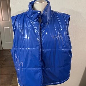 Blue Women's Puffer Vest